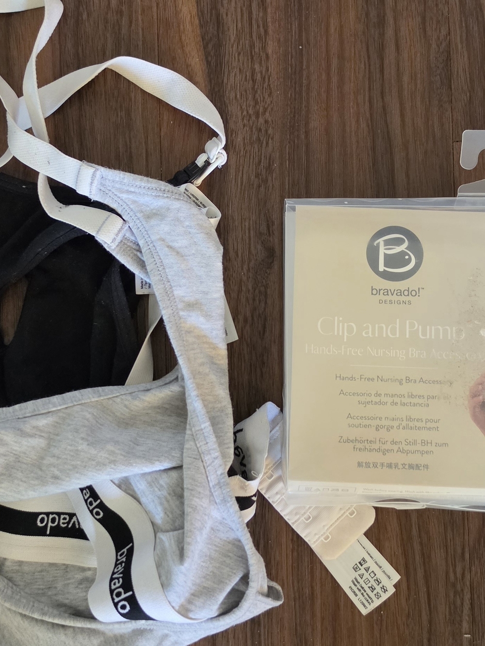 Bravado Hands-Free Nursing Bra & Clip Accessory W/ Additional Unused Clip